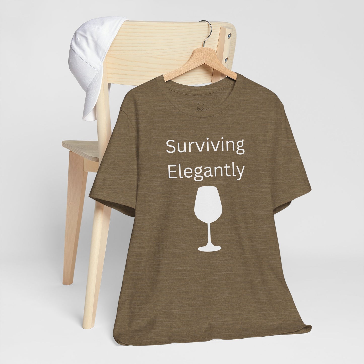 "Surviving Elegantly" Unisex Tee — Inspirational Short Sleeve Shirt