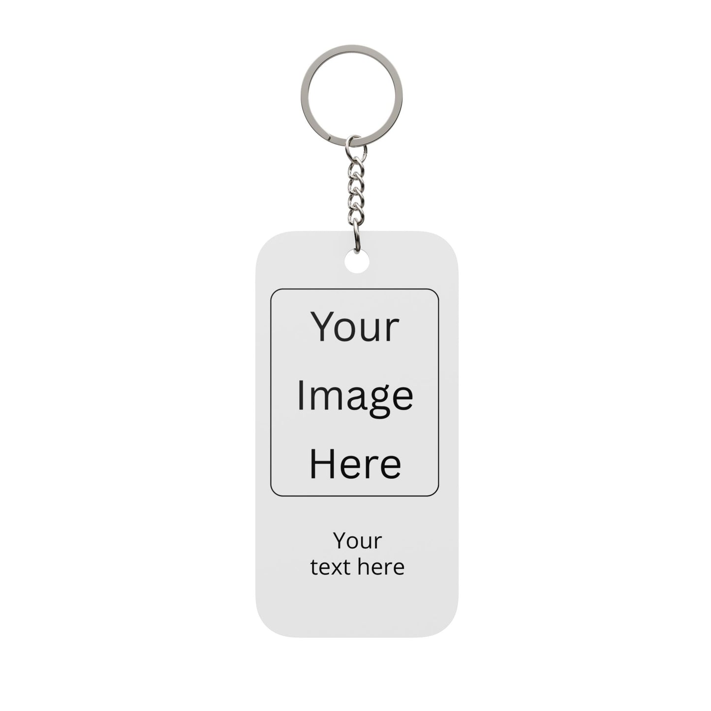 Personalized Double-Sided Keychain — Custom Photo & Text Charm