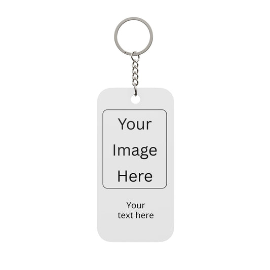 Personalized Double-Sided Keychain — Custom Photo & Text Charm
