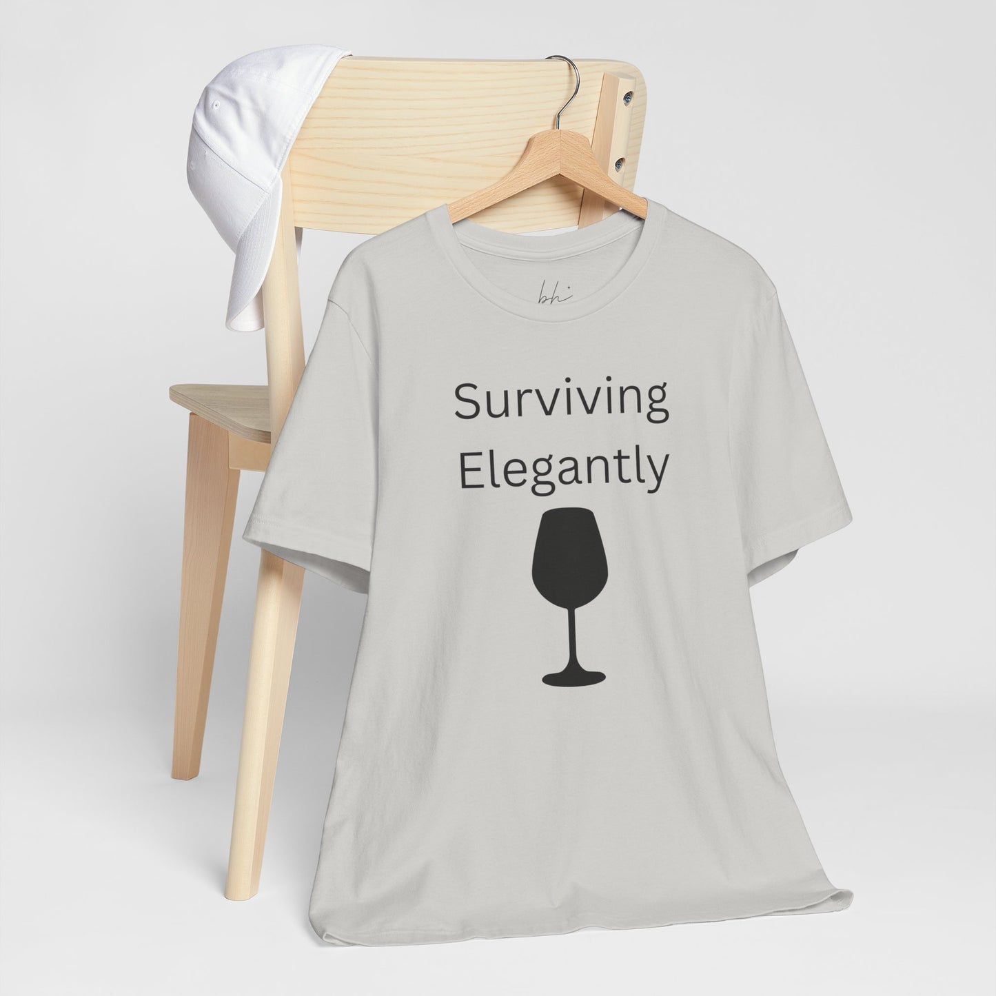 "Surviving Elegantly" Unisex Tee — Inspirational Short Sleeve Shirt