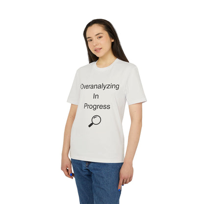 Overanalyzing In Progress T-Shirt — Funny Introvert Gift