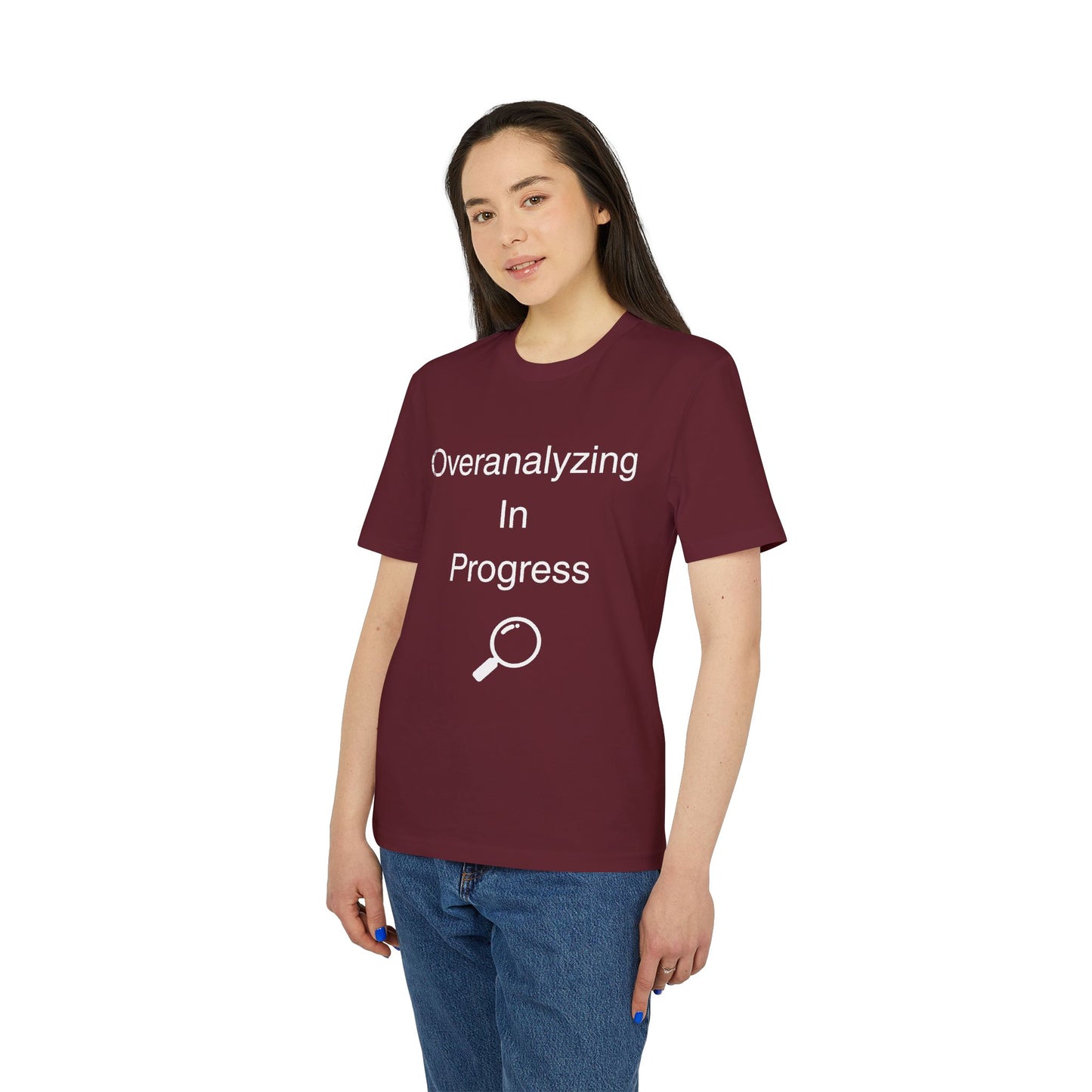 Overanalyzing In Progress T-Shirt — Funny Introvert Gift