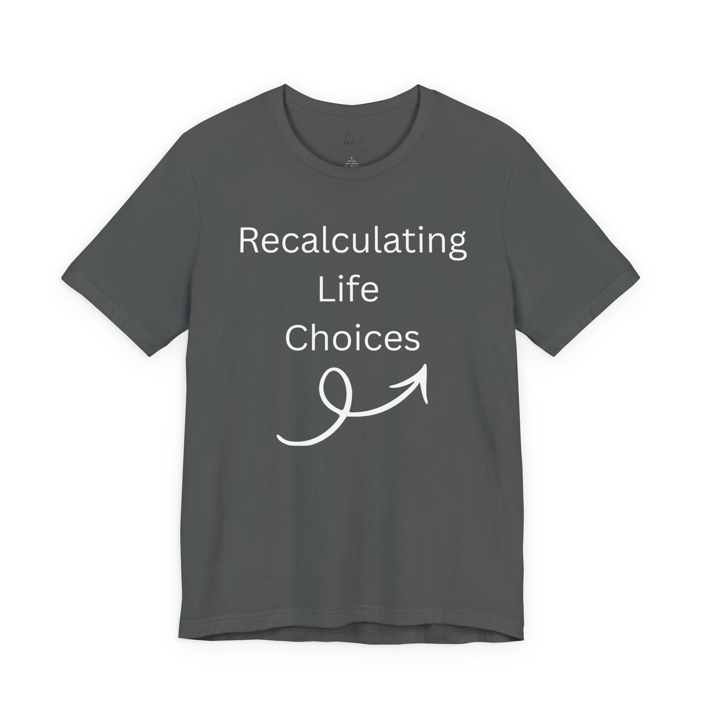 "Recalculating Life Choices" Unisex T-Shirt — Funny Quote Tee for Decision-Makers