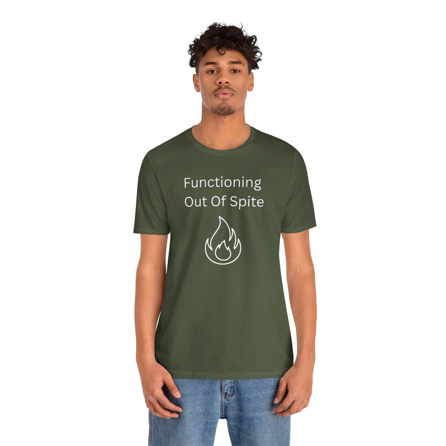 "Functioning Out of Spite" Unisex T-Shirt — Motivational Graphic Tee