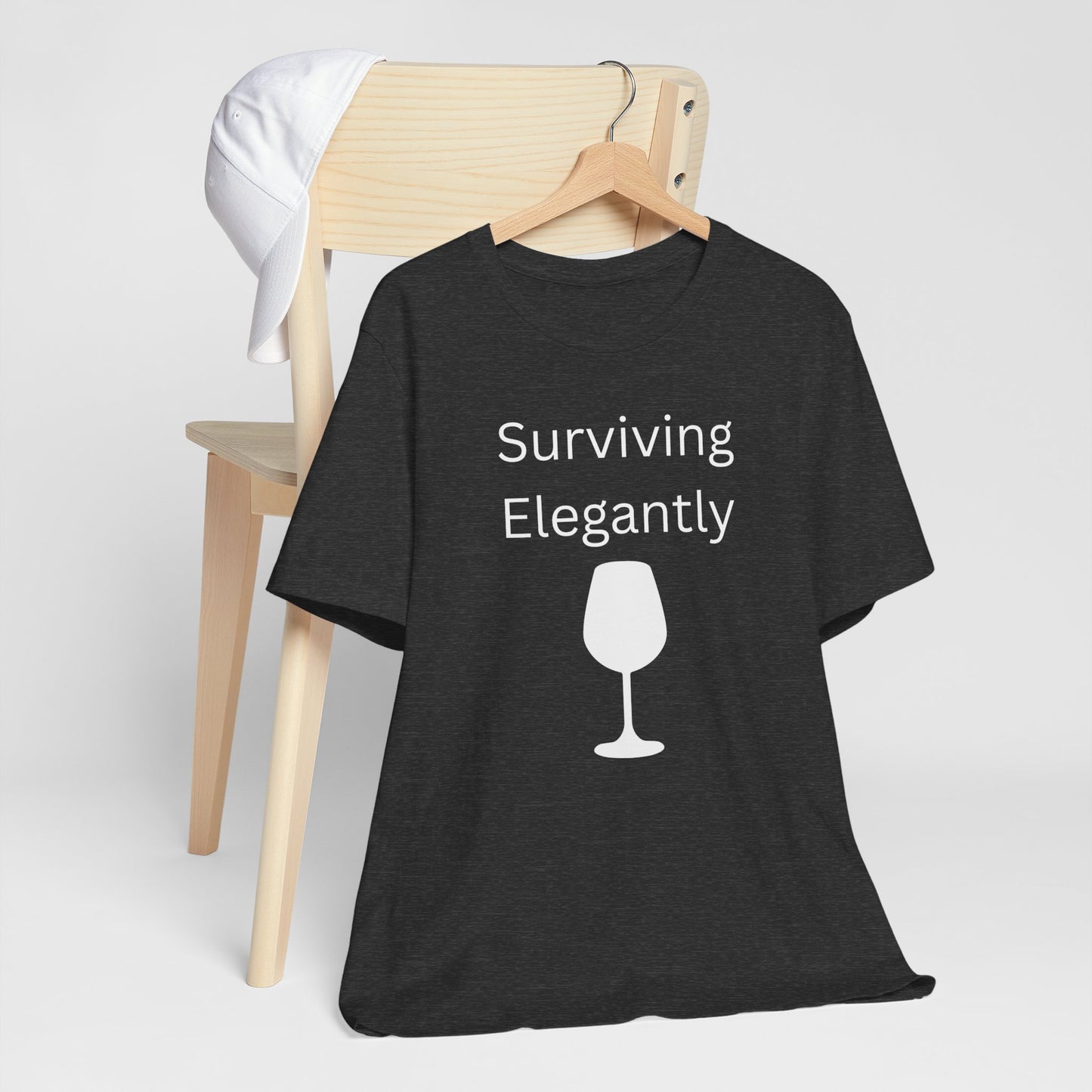 "Surviving Elegantly" Unisex Tee — Inspirational Short Sleeve Shirt