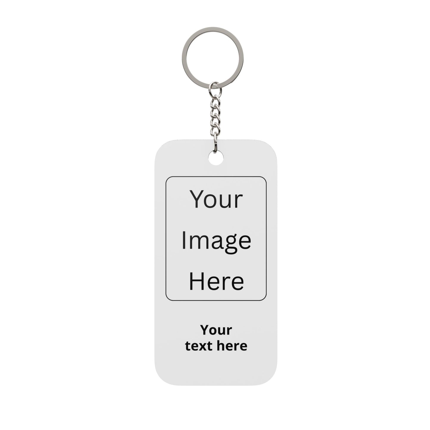 Personalized Double-Sided Keychain — Custom Photo & Text Charm