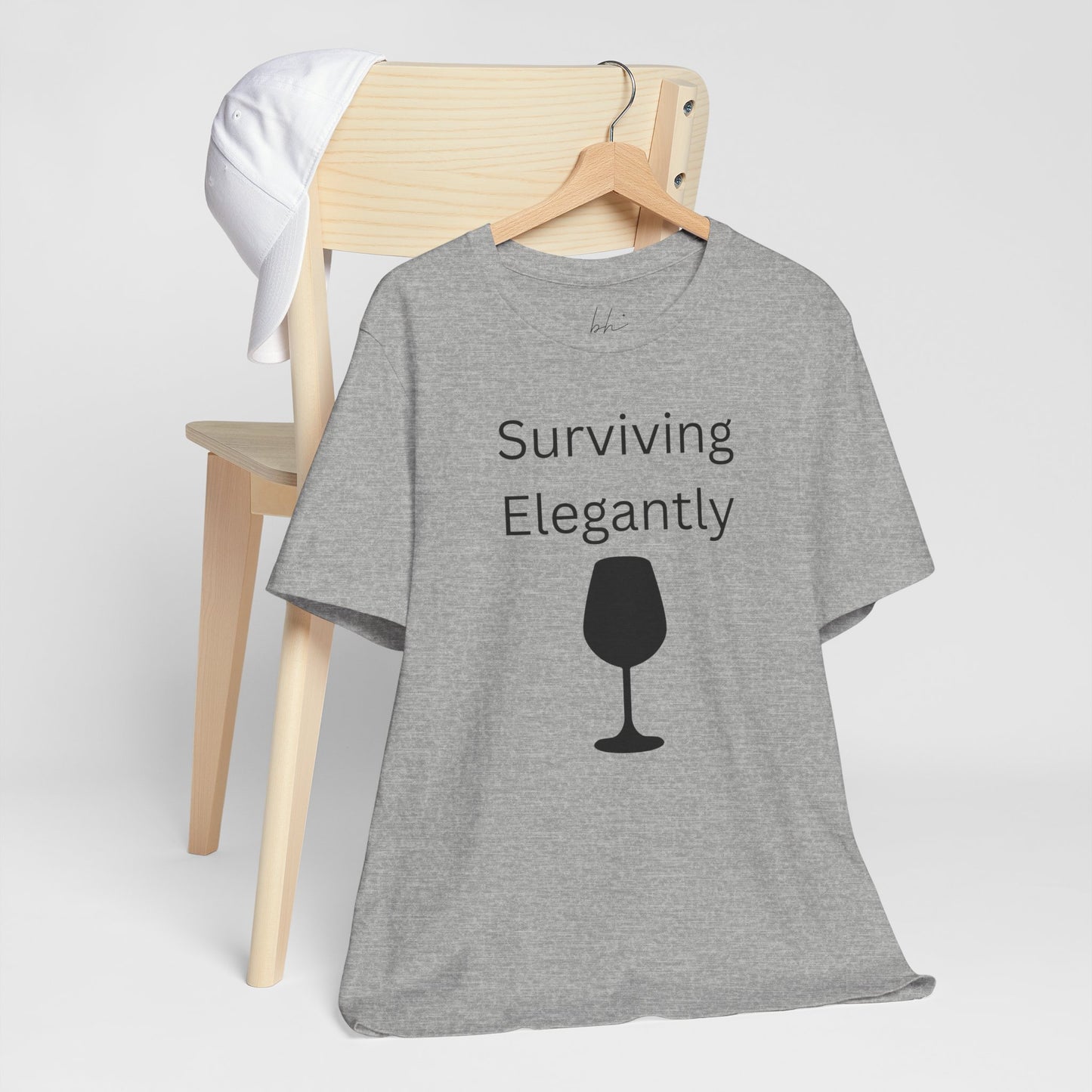 "Surviving Elegantly" Unisex Tee — Inspirational Short Sleeve Shirt