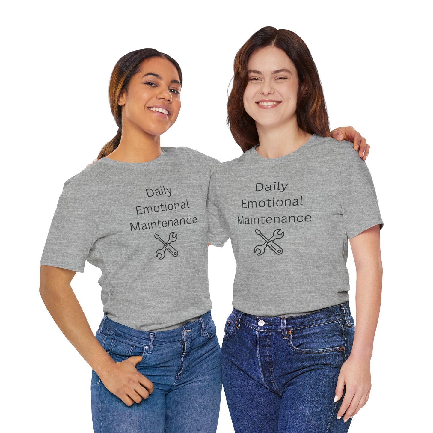 "Daily Emotional Maintenance" Unisex T-Shirt — Mental Health Awareness Tee