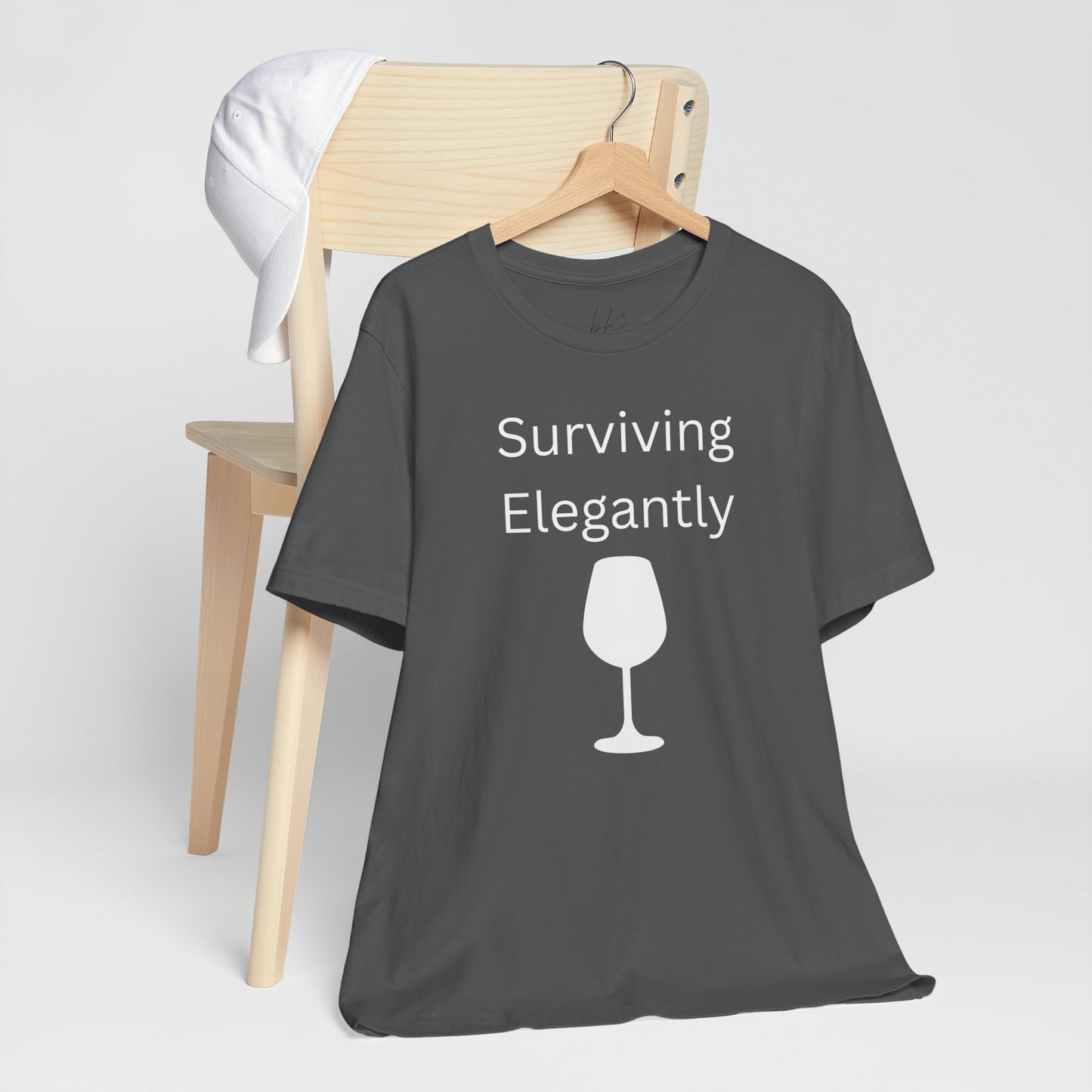 "Surviving Elegantly" Unisex Tee — Inspirational Short Sleeve Shirt