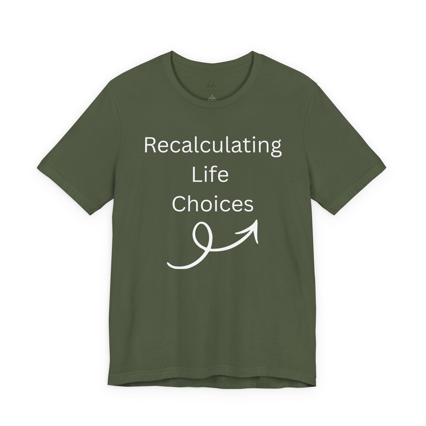 "Recalculating Life Choices" Unisex T-Shirt — Funny Quote Tee for Decision-Makers