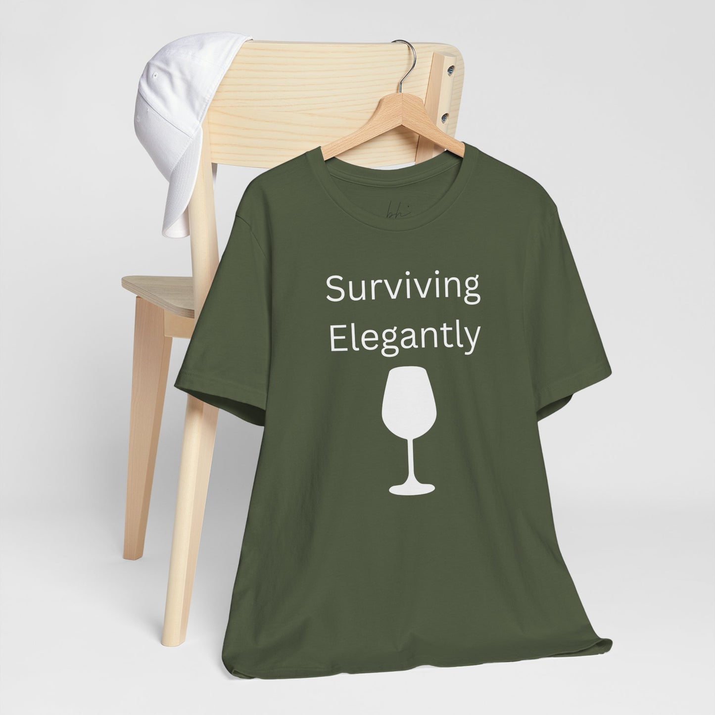 "Surviving Elegantly" Unisex Tee — Inspirational Short Sleeve Shirt