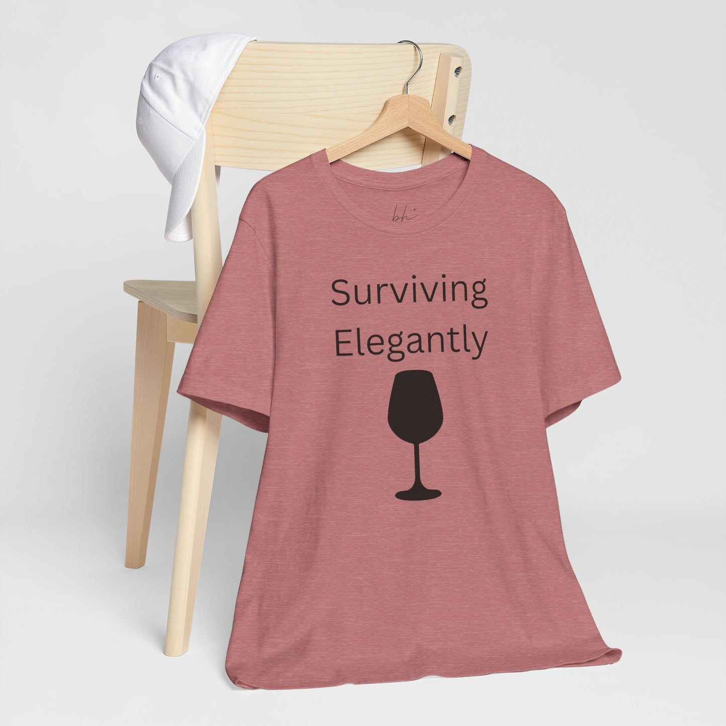 "Surviving Elegantly" Unisex Tee — Inspirational Short Sleeve Shirt