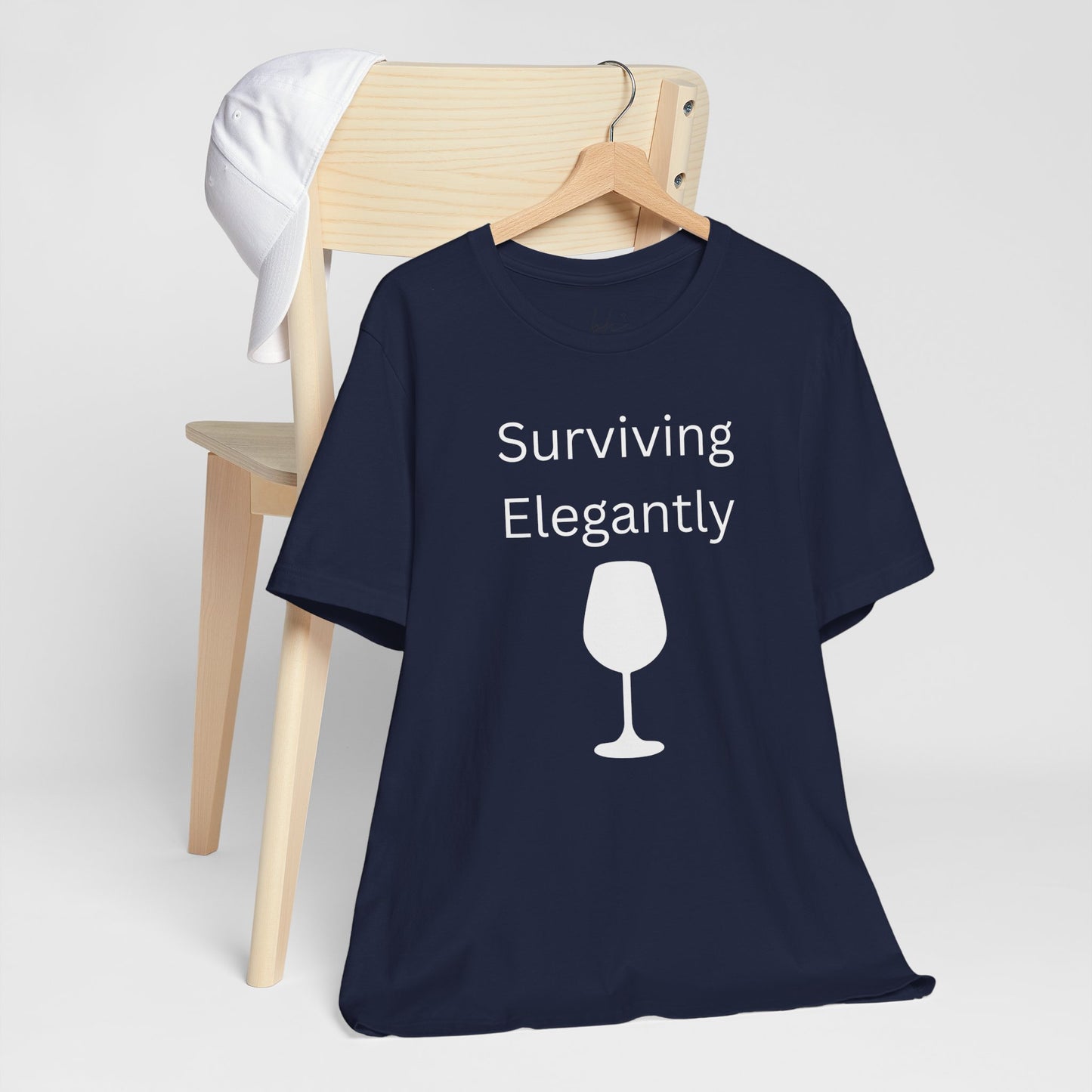 "Surviving Elegantly" Unisex Tee — Inspirational Short Sleeve Shirt