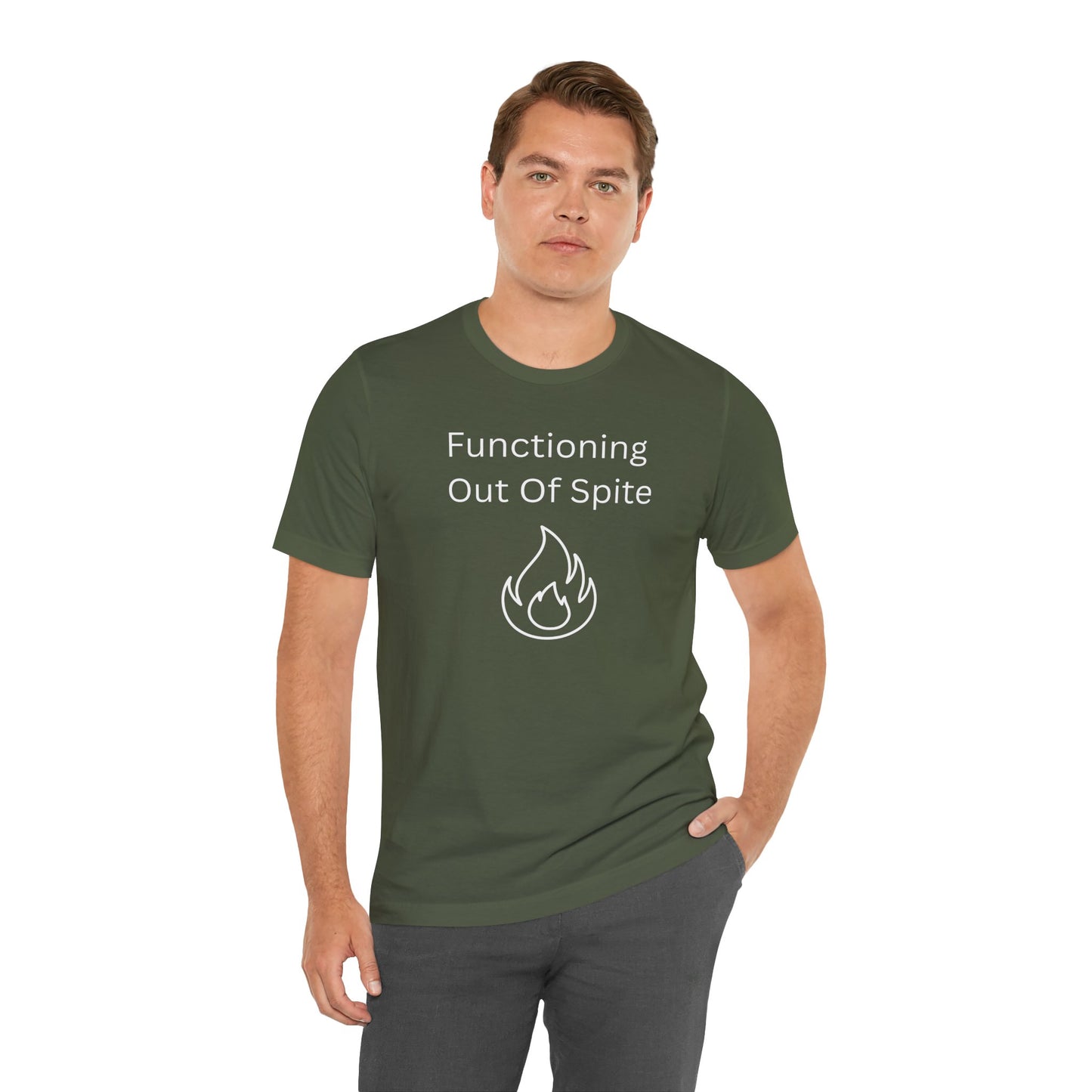 "Functioning Out of Spite" Unisex T-Shirt — Motivational Graphic Tee