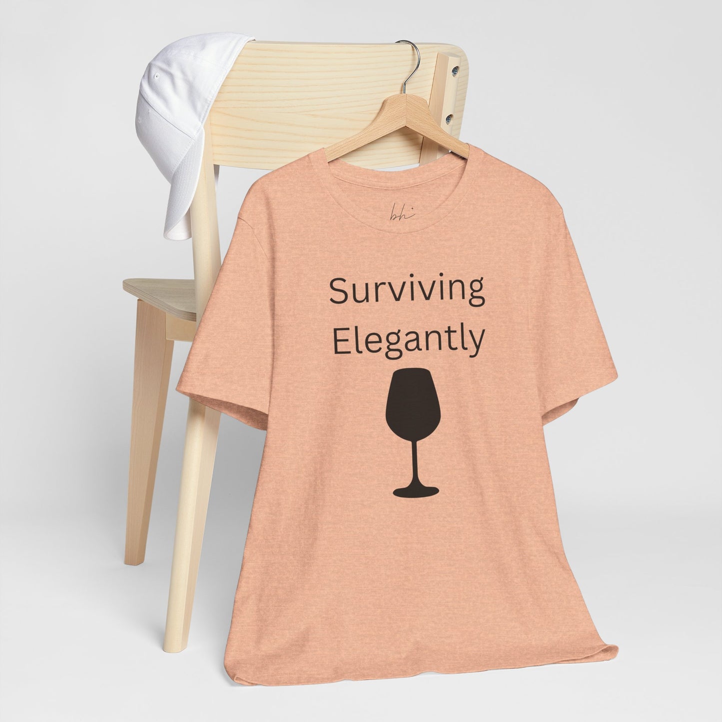 "Surviving Elegantly" Unisex Tee — Inspirational Short Sleeve Shirt