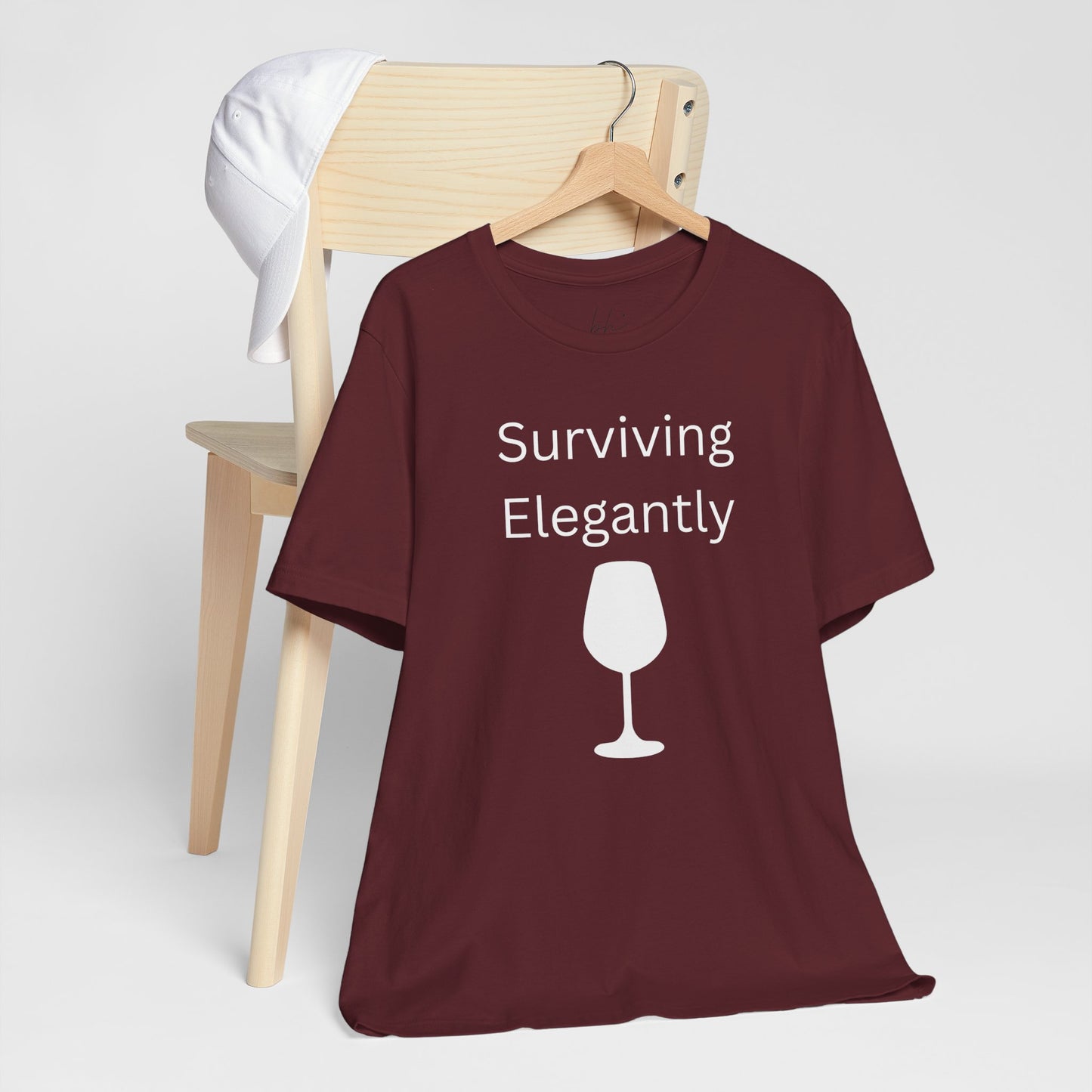 "Surviving Elegantly" Unisex Tee — Inspirational Short Sleeve Shirt