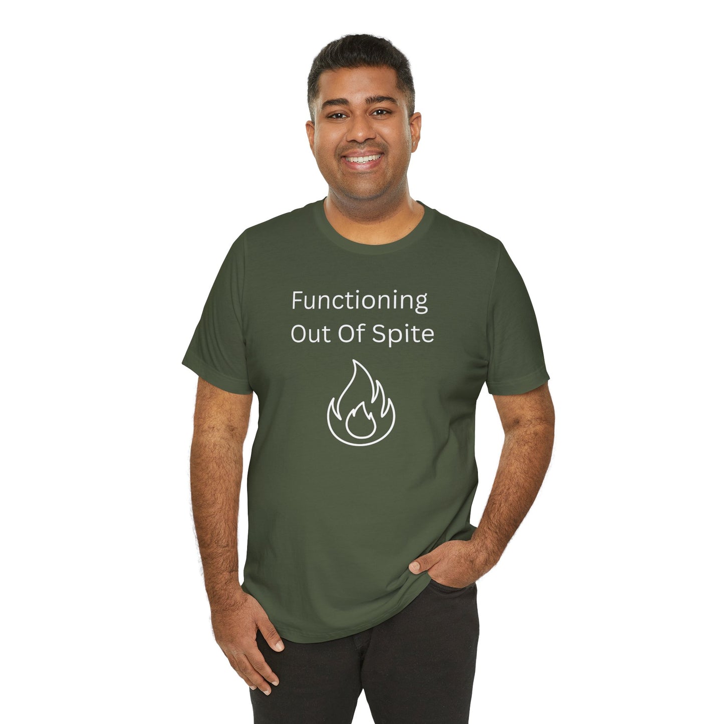 "Functioning Out of Spite" Unisex T-Shirt — Motivational Graphic Tee